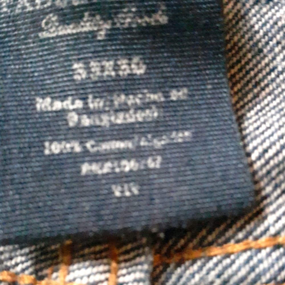 Slightly worn men's jeans